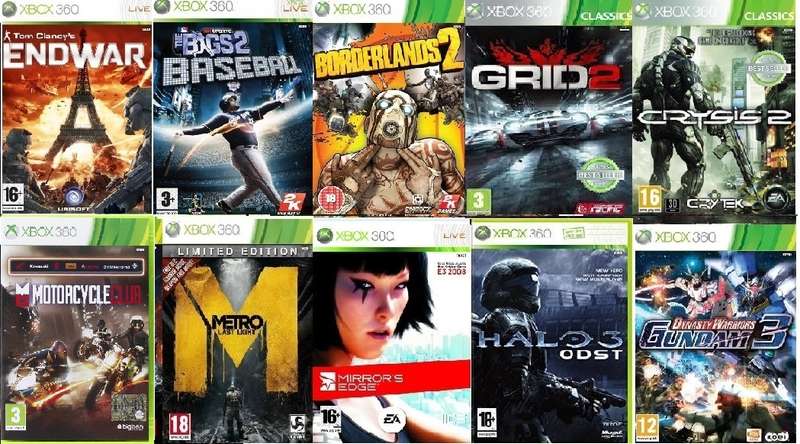 10 Xbox 360 games bundle