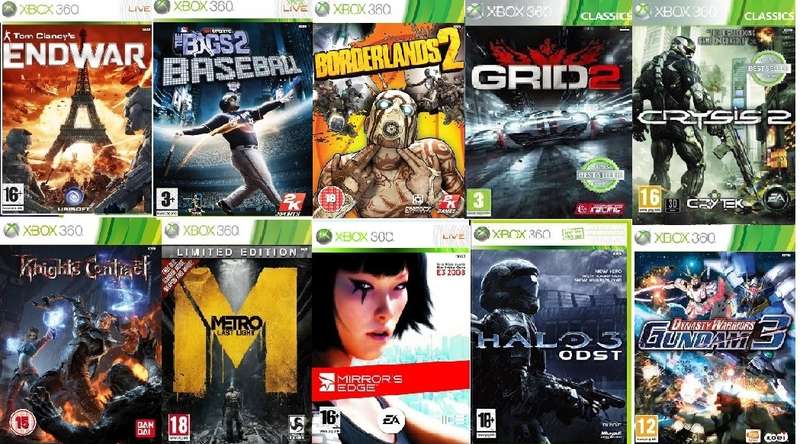 10 Xbox 360 games bundle