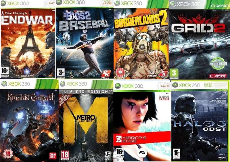 8 XBOX 360 Games Bundle