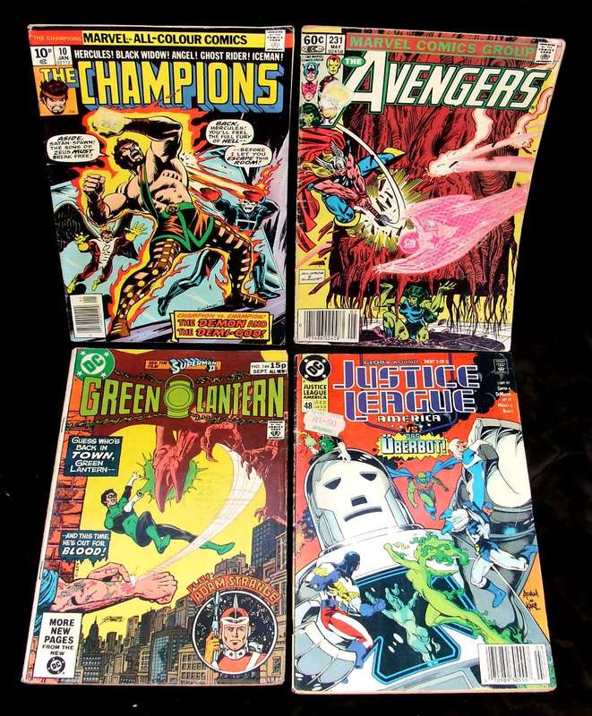 Four Vintage Action Comics