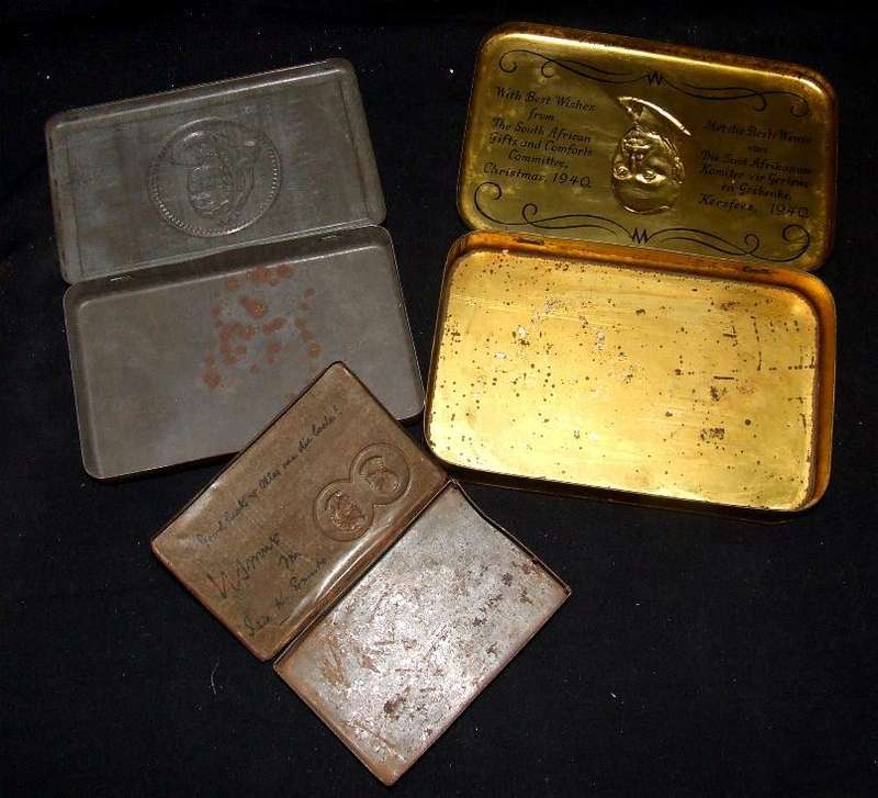 Boer War & WW2 Gift tins