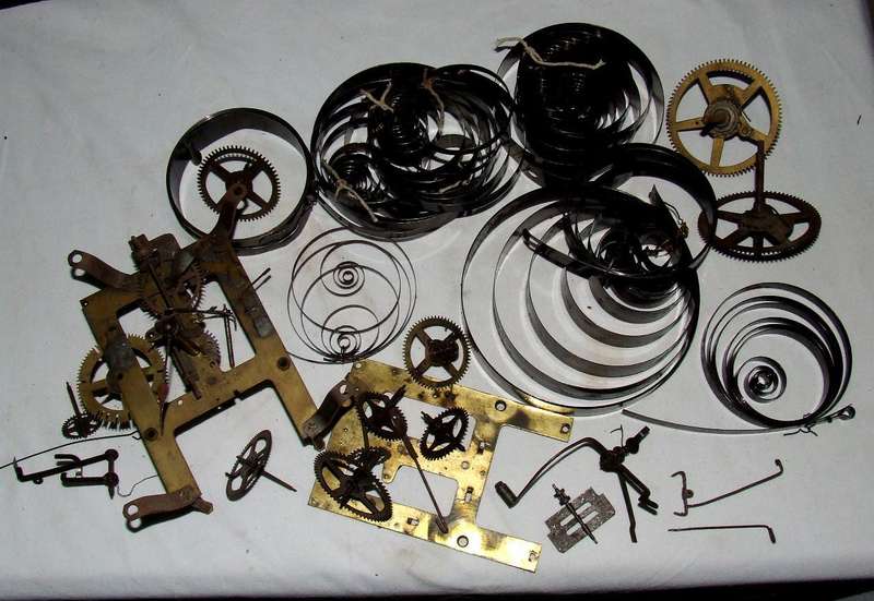Vintage Clock Movement & Springs