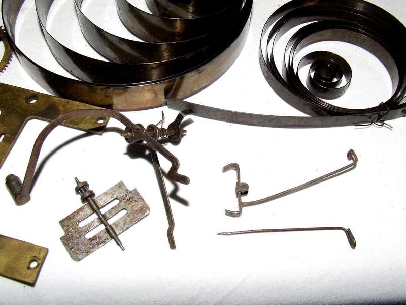 Vintage Clock Movement & Springs