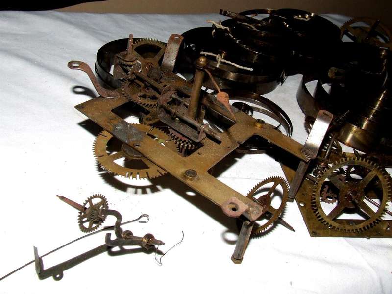 Vintage Clock Movement & Springs