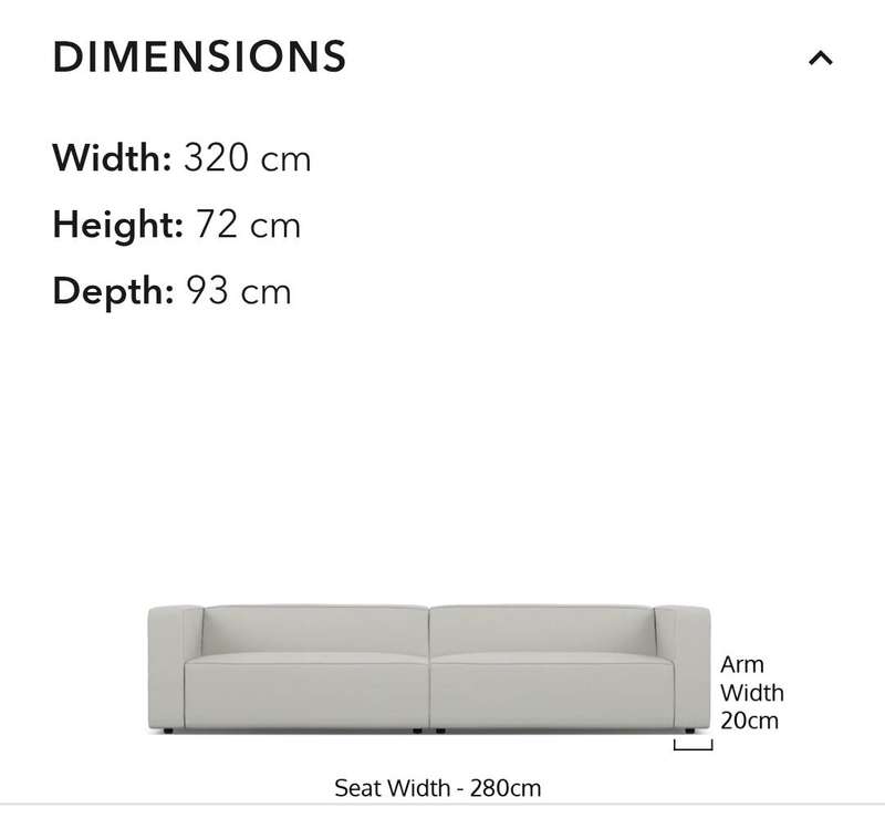 ZOLA - 4 SEATER COUCH WITH OTTOMAN