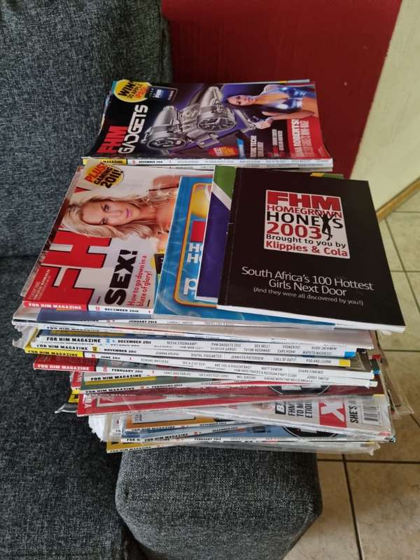 ~75 Issues of FHM South Africa including gadgets, lingerie, homegrown honeys, 100 sexiest women