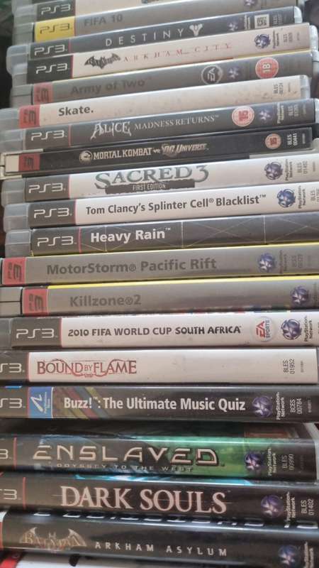 PS3 game collection (55 games in total) and 2 x controllers