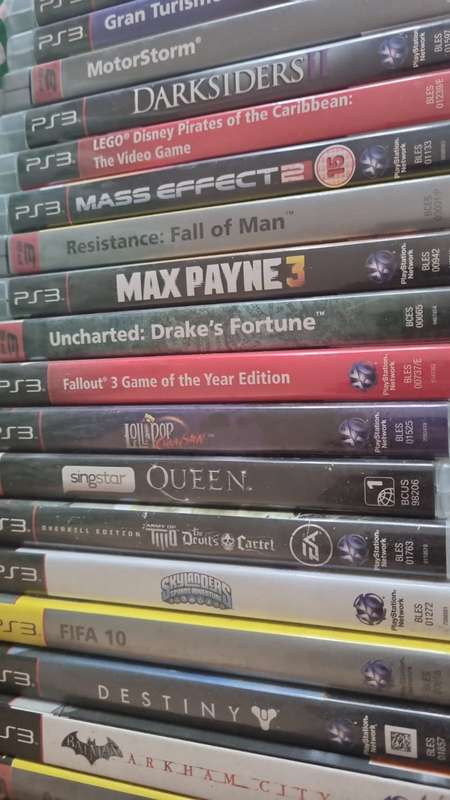 PS3 game collection (55 games in total) and 2 x controllers