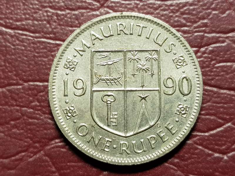 1990 Mauritius 1 Rupee