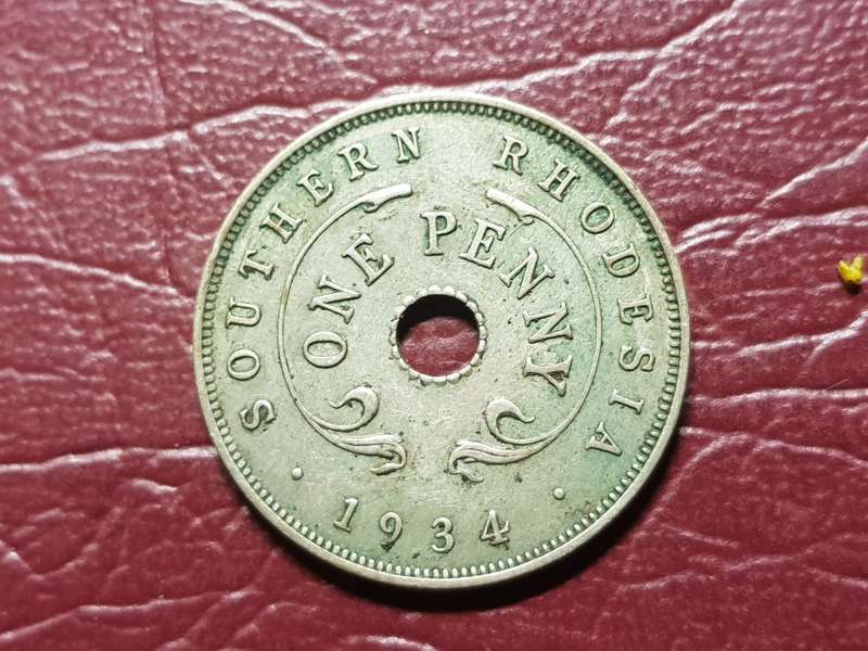 1934 Rhodesia One Penny