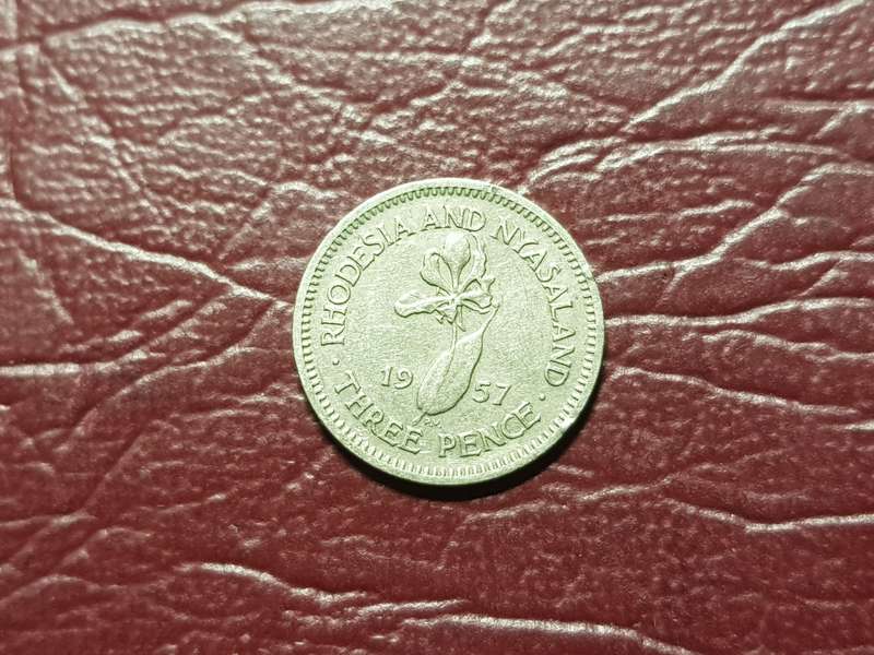 1957 Rhodesia 3 Pence