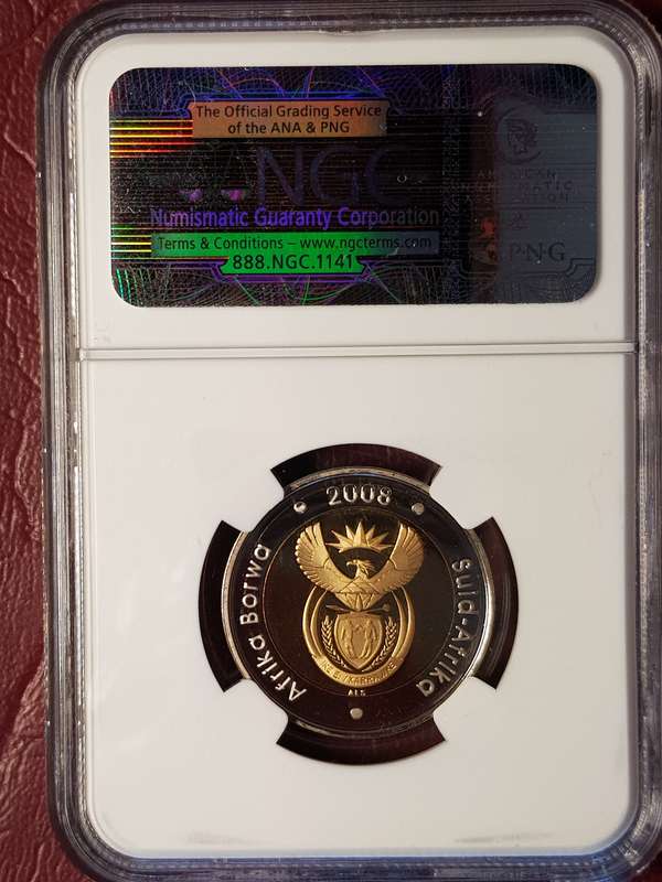 PF 68 Ultra Cameo 2008 RSA R5 - Mandela 90th Birthday
