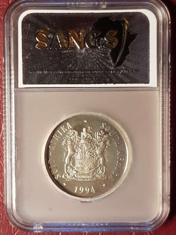 PF 68 SANGS Graded 1994 RSA Silver R1 - Presidential Inauguration