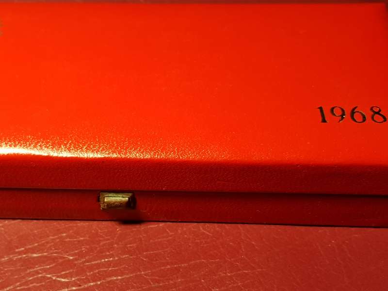 Empty 1968 SAM Long Proof Coin Box