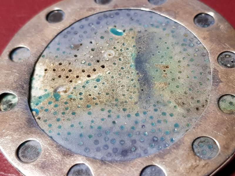 Lovely Handmade Genuine Sterling Silver Pendant with Coral - [20,2 g]