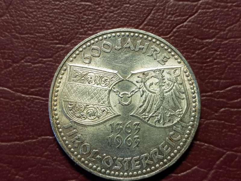 1963 Austria Silver 50 Schilling Tirol
