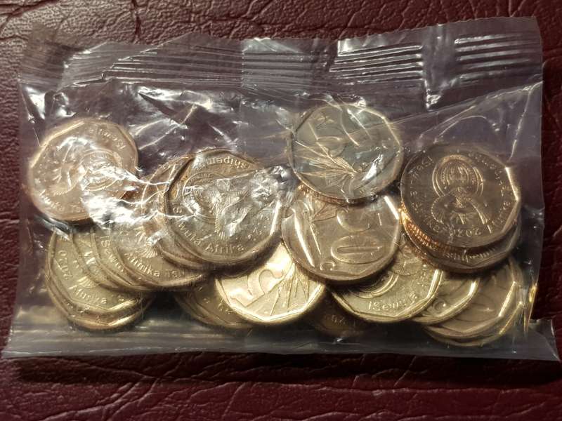 A Lot Of 20 x 2020 50 Cents - Brilliant Mint State - [Bid per coin to take all]