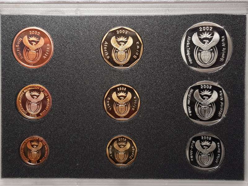 2002 RSA Proof Coin Set Capsuled In Original SAM Box