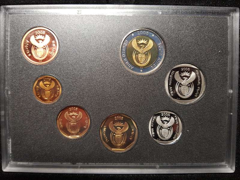 2005 RSA Proof Coin Set Capsuled In Original SAM Box