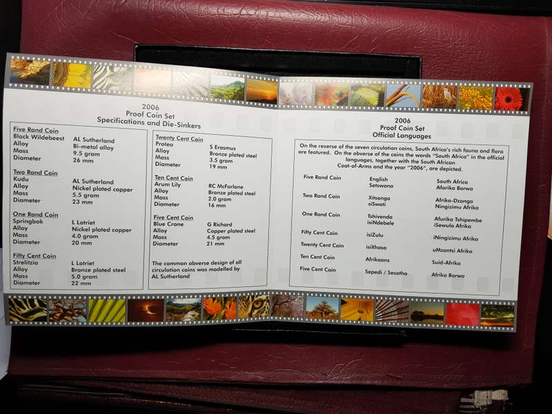 2006 RSA Proof Coin Set Capsuled In Original SAM Box