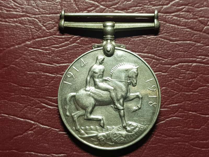 WWI Sterling Silver Medal Awarded To Lieutenant R.M. Alexander