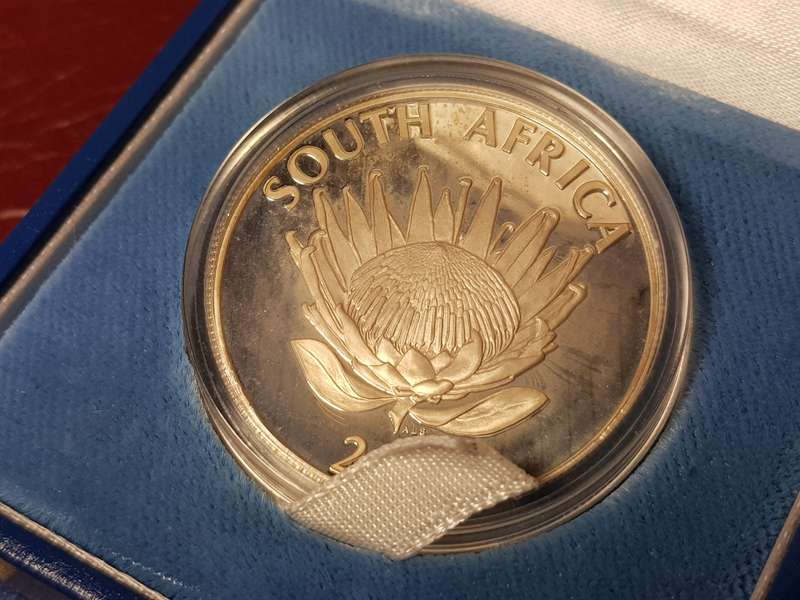 2003 RSA Sterling Silver R1 Cricket Proof Capsuled In Original SAM Box With C.O.A.