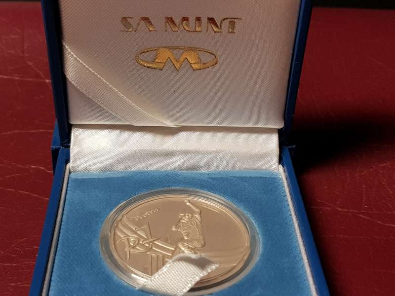 2003 RSA Sterling Silver R1 Cricket Proof Capsuled In Original SAM Box With C.O.A.