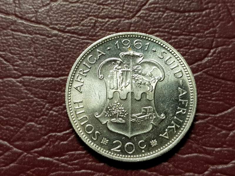 1961 RSA Silver 20 Cent - MS