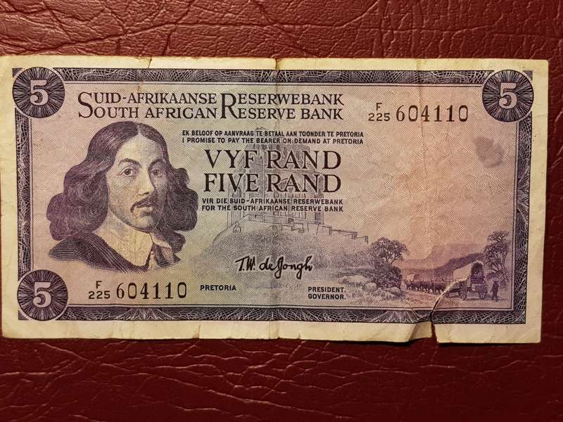 RSA R5 Note - T.W. De Jongh
