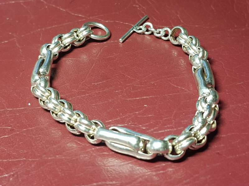 Lovely Genuine Solid Sterling Silver Bracelet in Very Good Condition - [28,6 g]