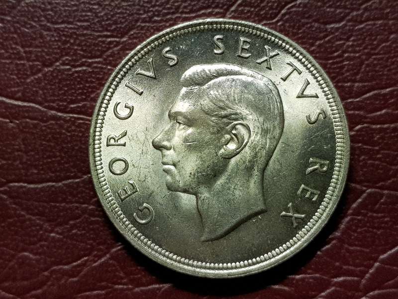 1952 SA Union Silver 5 Shillings - MS
