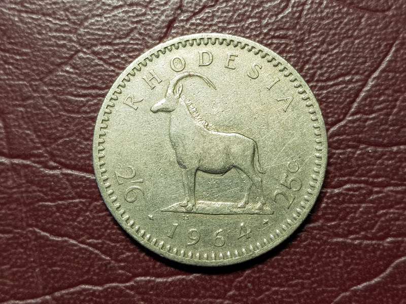1964 Rhodesia 25 Cent