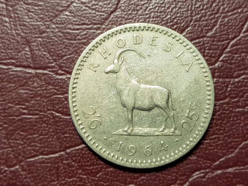 1964 Rhodesia 25 Cent
