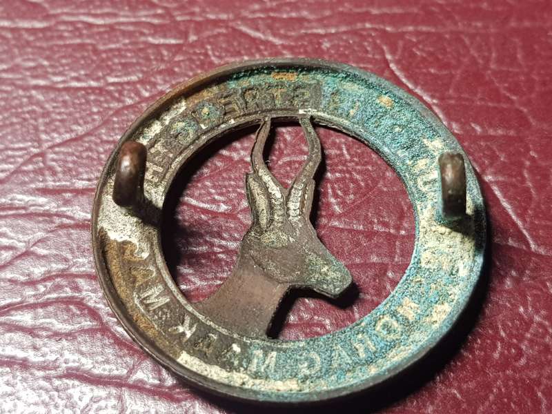 SA Brigade WWI, SA Infantry Brass Cap Badge.