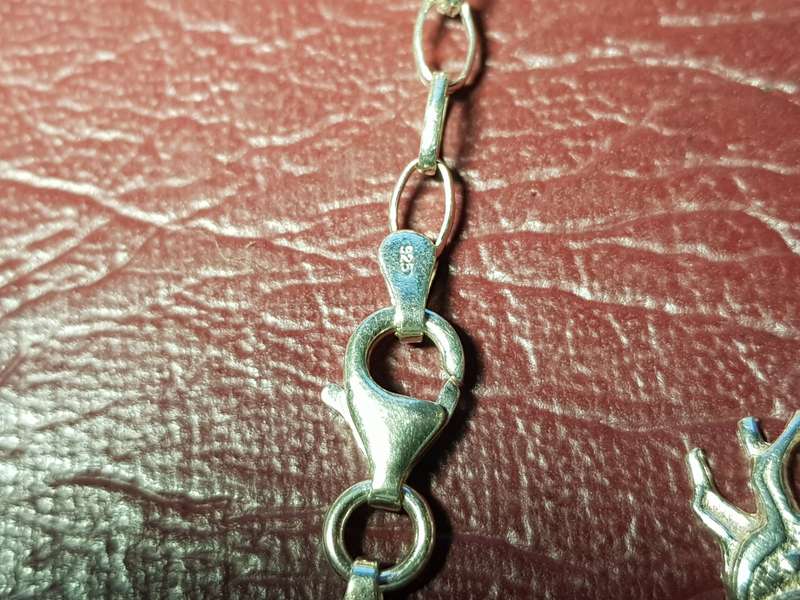 Lovely Genuine Solid Sterling Silver Charm Bracelet in Excellent Condition - [11 g]