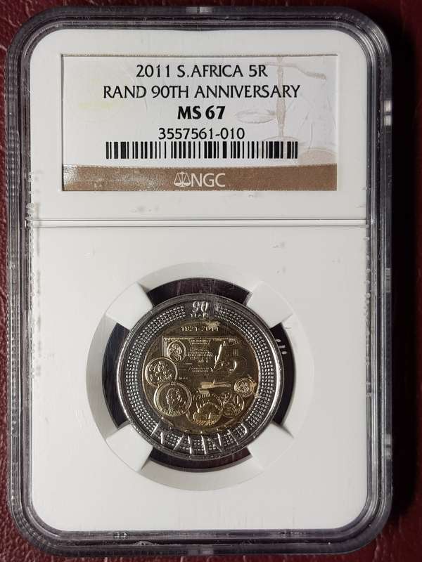 2011 RSA R5 90th Anniversary - NGC Graded MS 67