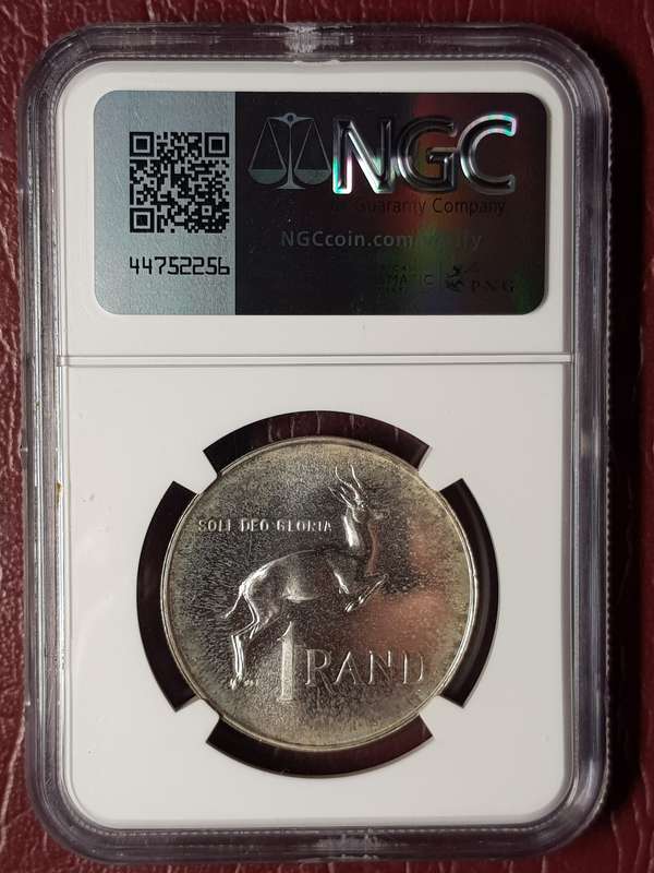 1965 RSA Silver R1 English - NGC Graded MS 64