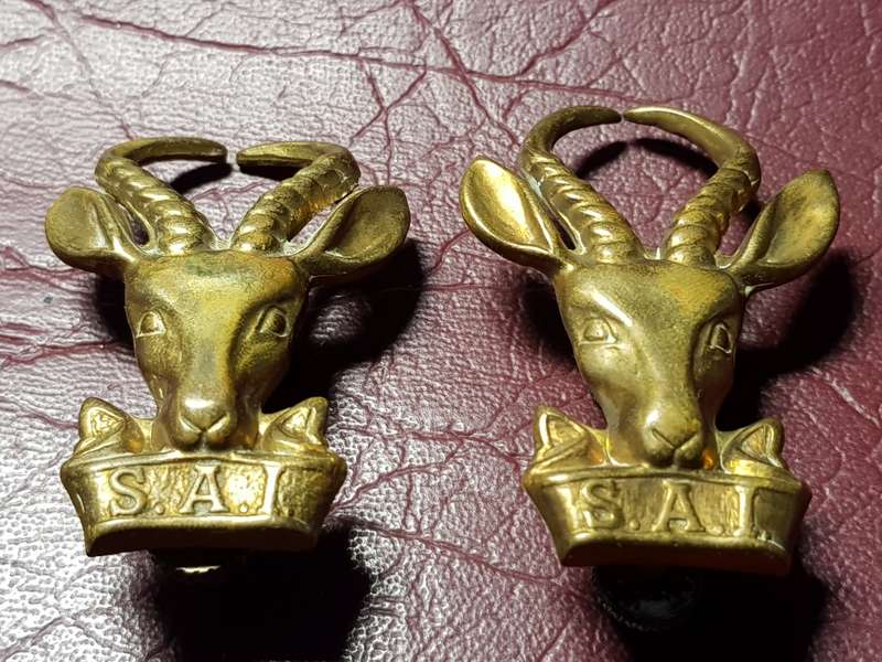 2 x SA Infantry Beret Badge