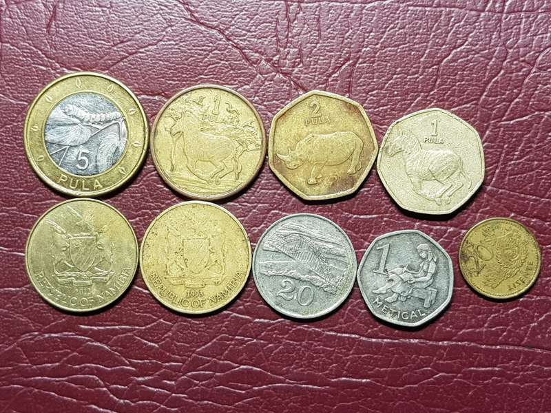 A Lot Of 9 Coins From Africa
