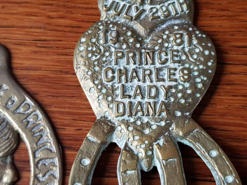 Set Of Heavy  Copper Ornaments - 29th July 1981 - Prince Charles And Lady Diana