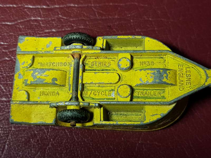 Matchbox Die Cast Honda Cycle Trailer