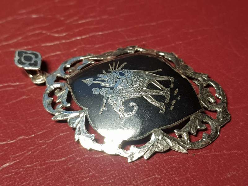 Lovely Genuine Solid Sterling Silver Pendant In Excellent Condition - [8,85 g]