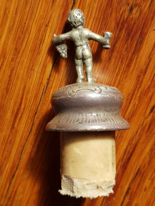 Wine Bottle Cork With Figurine