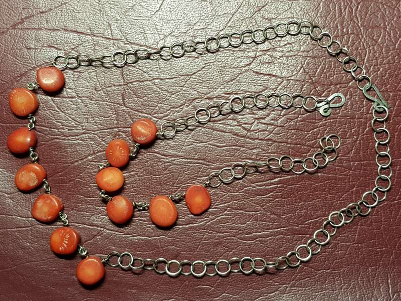 Necklace, Bracelet, Gemstone set With Sterling Silver In Excellent Condition