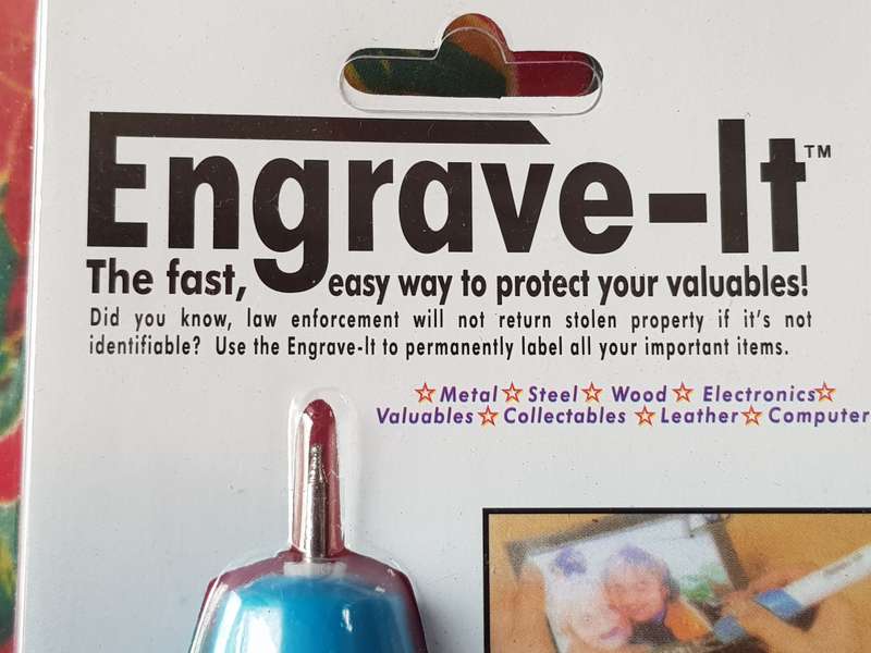 Engrave-It Handheld Battery Operated Engraving Pen In Perfect Condition