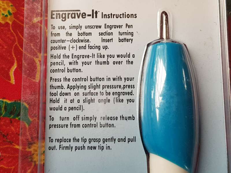 Engrave-It Handheld Battery Operated Engraving Pen In Perfect Condition
