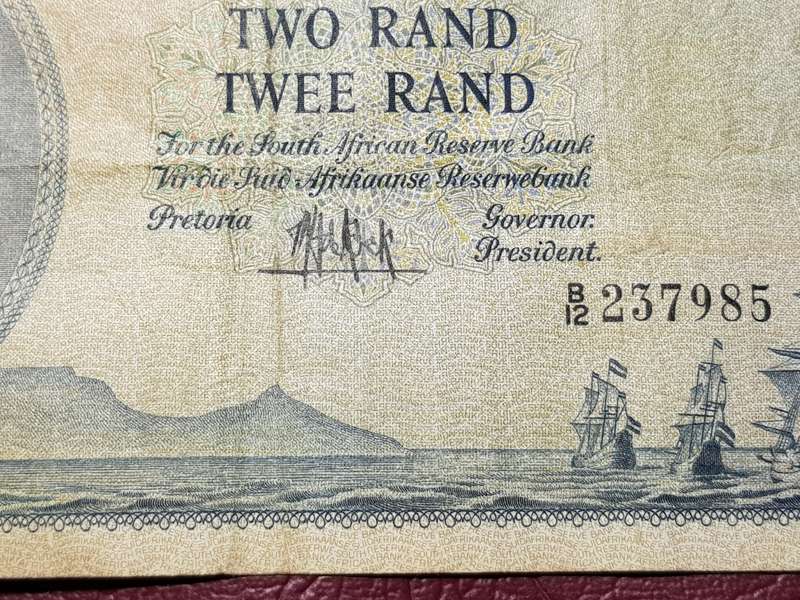 RSA Two Rand Note 1st issue 1961 - MH de Kock