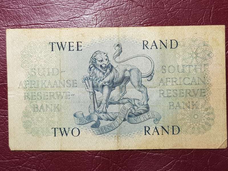 RSA Two Rand Note 1st issue 1961 - MH de Kock