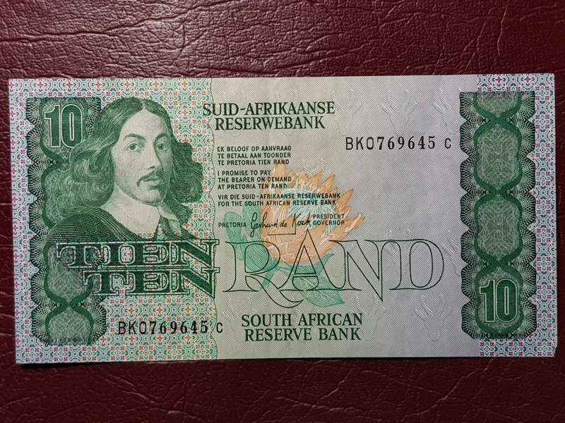 RSA R10 NOTE 3rd Issue 1985 - G.P.C. DE KOCK