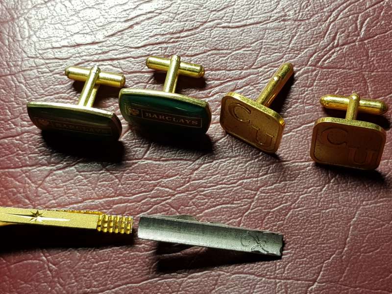 Cufflinks And Tie Clips - [One bid for all]